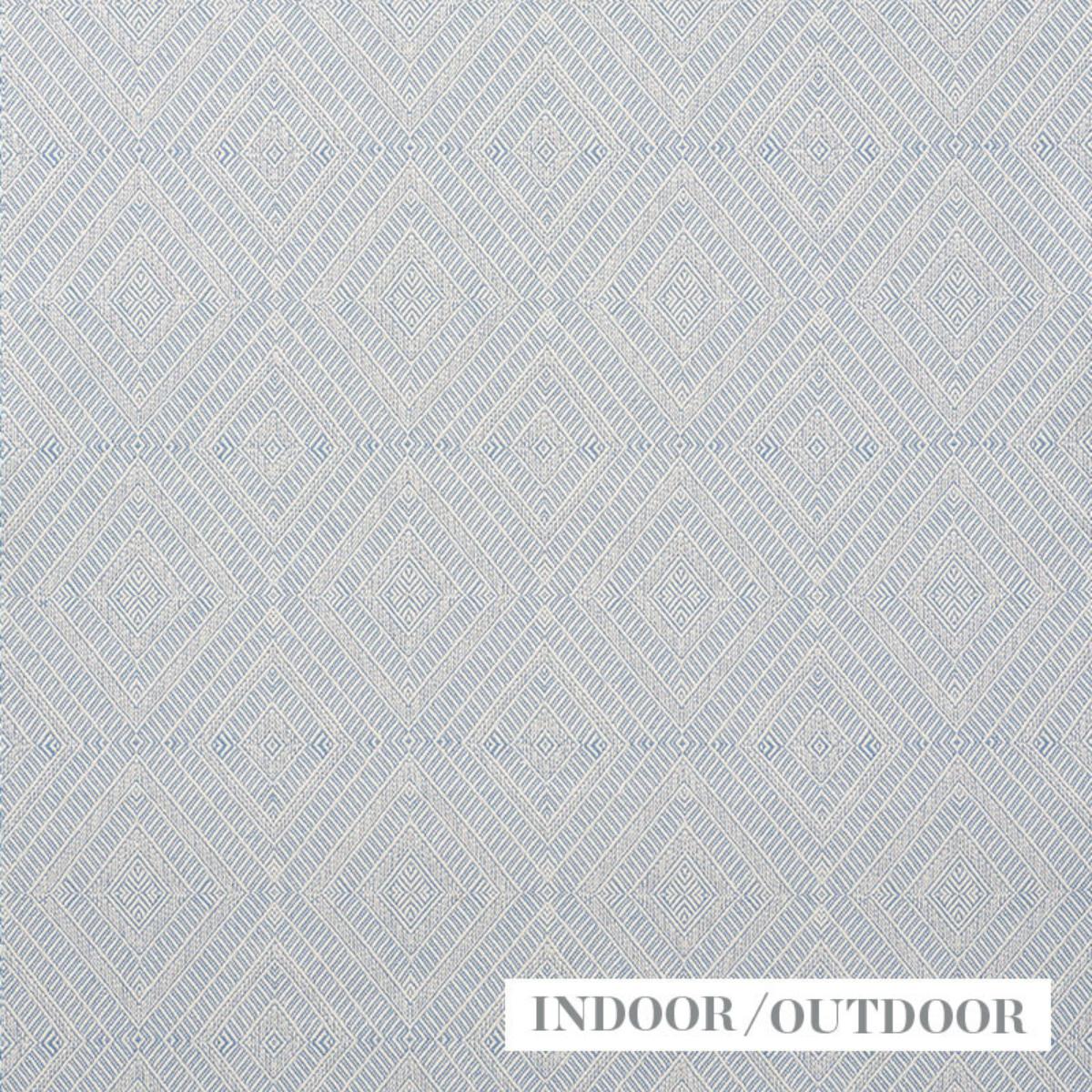 SCHUMACHER GEOMETRIC WEAVE INDOOR/OUTDOOR CHAMBRAY FABRIC | Atlanta Fabrics