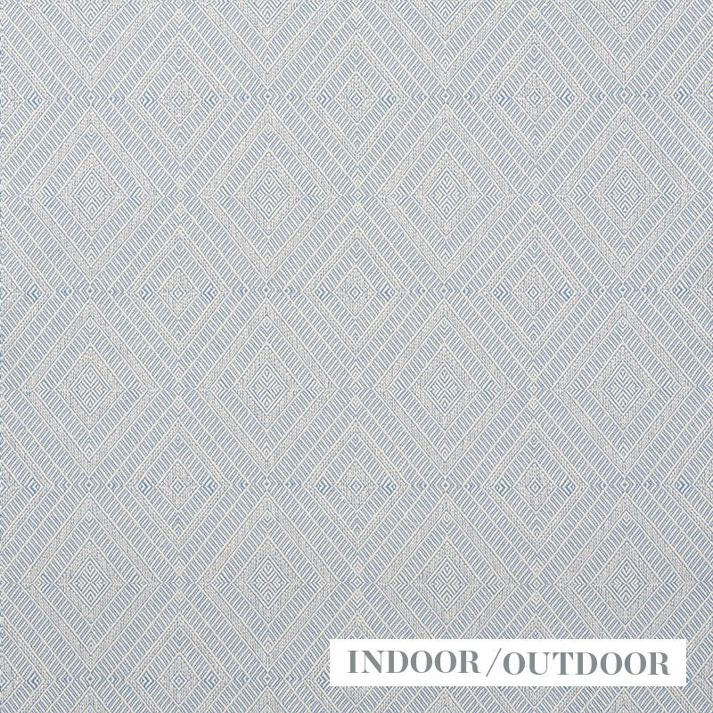 GEOMETRIC WEAVE INDOOR/OUTDOOR CHAMBRAY