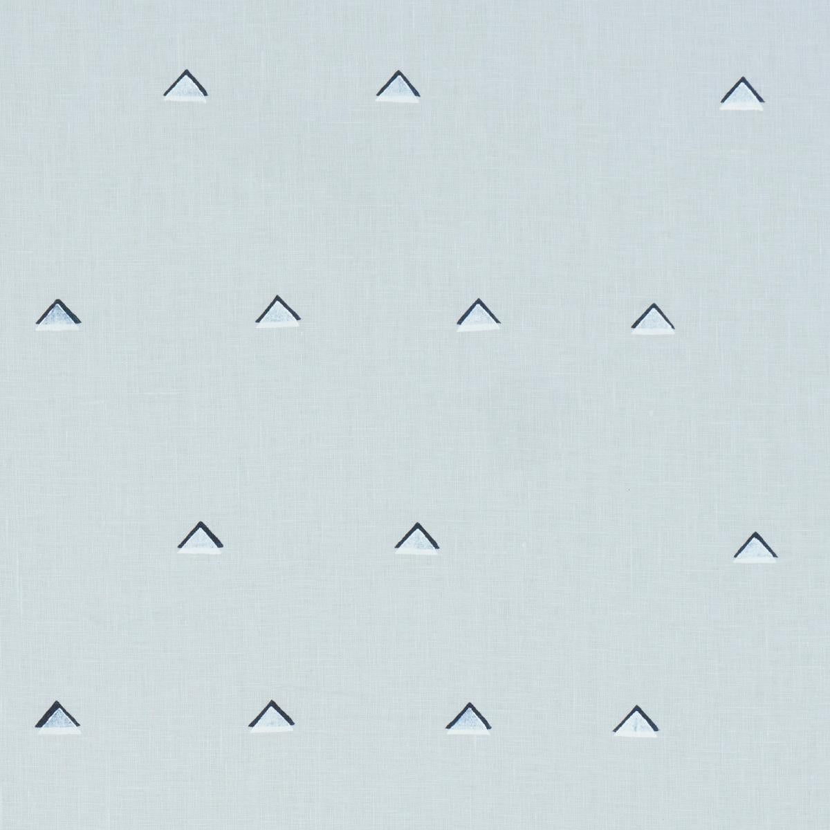 OVERLAPPING TRIANGLES HAND PRINT NAVY AND WHITE ON SKY