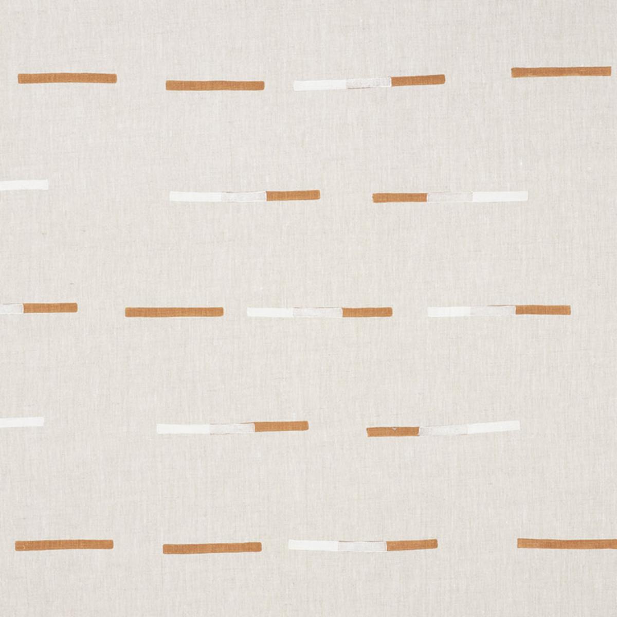 OVERLAPPING DASHES HAND BLOCK PRINT BROWN & WHITE