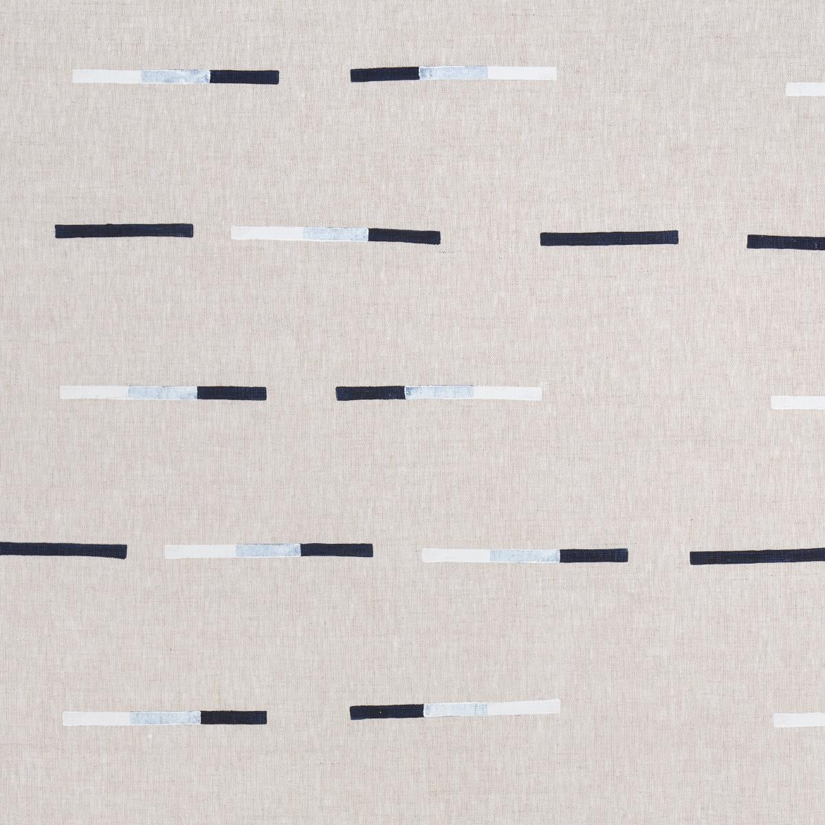 OVERLAPPING DASHES HAND BLOCK PRINT NAVY