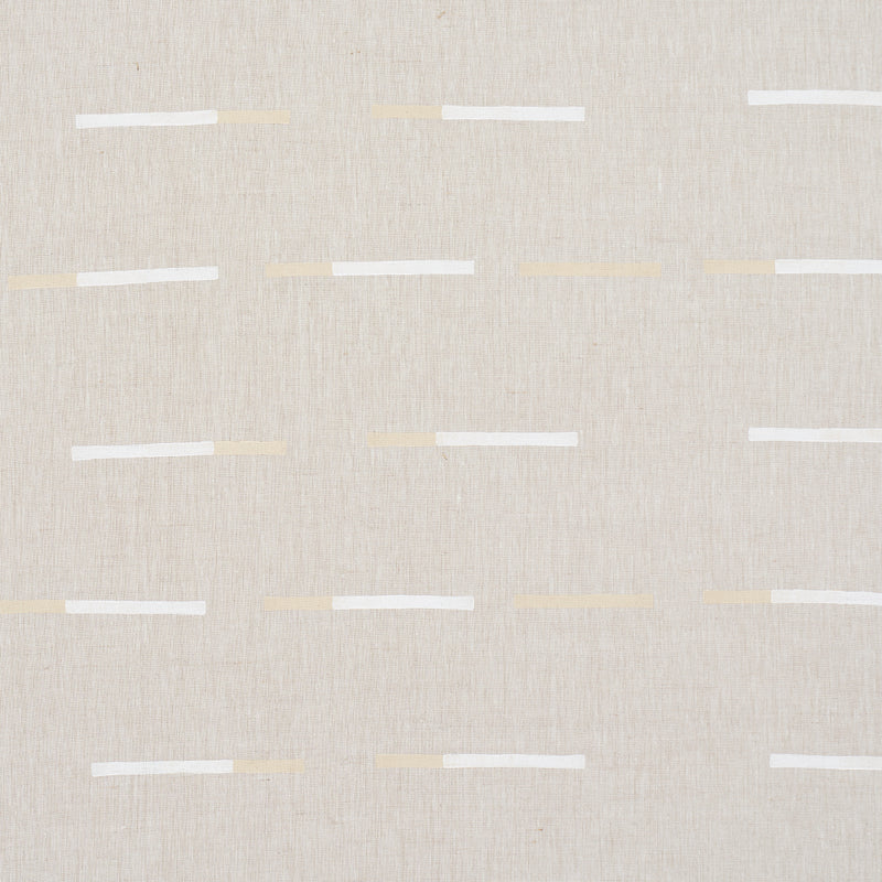 Schumacher OVERLAPPING DASHES BUFF Fabric | Atlanta Fabrics