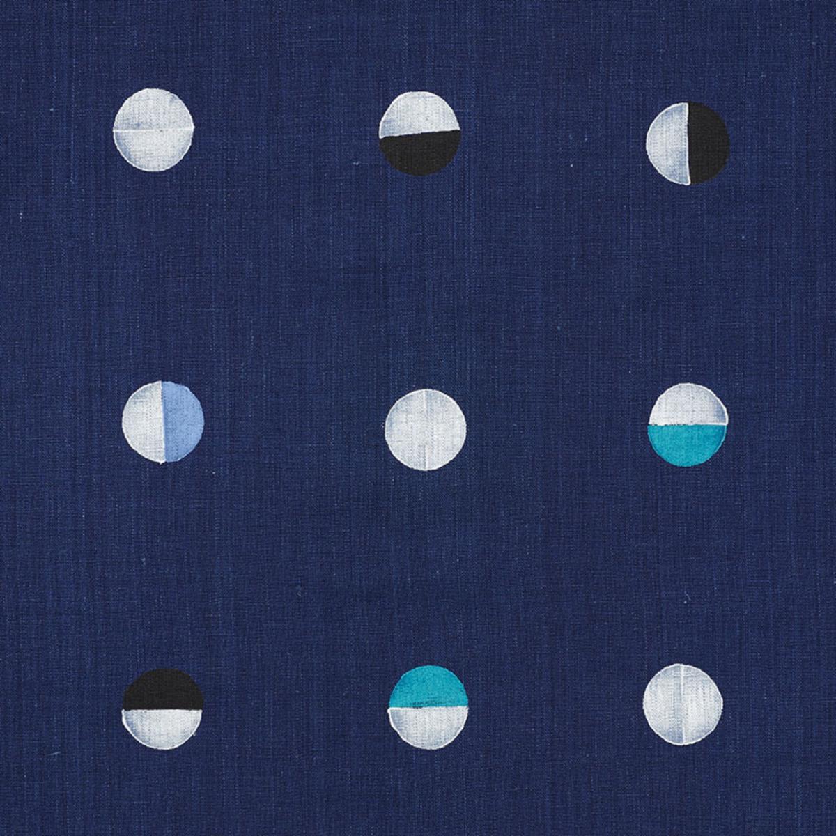 JOSHUA TREE HAND BLOCK PRINT INDIGO MOONS