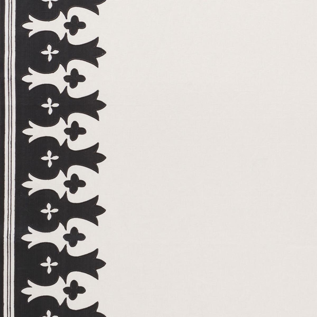 BERGAMA APPLIQUÌä CARBON & IVORY