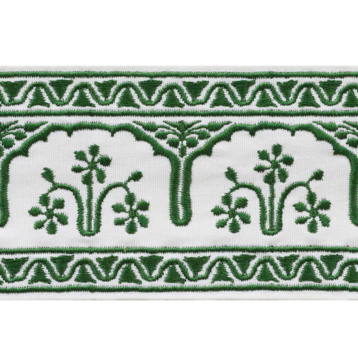 Schumacher NIKOLA TAPE EMERALD Trim | Atlanta Fabrics