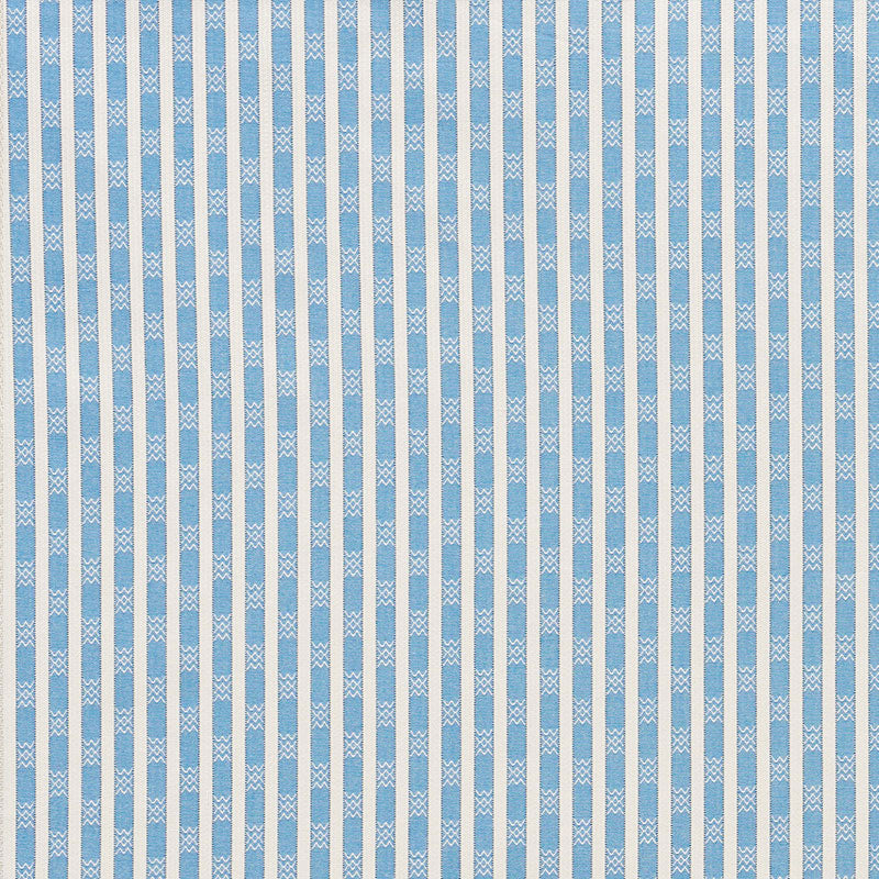 Schumacher BEVERLY STRIPE COBALT Fabric | Atlanta Fabrics