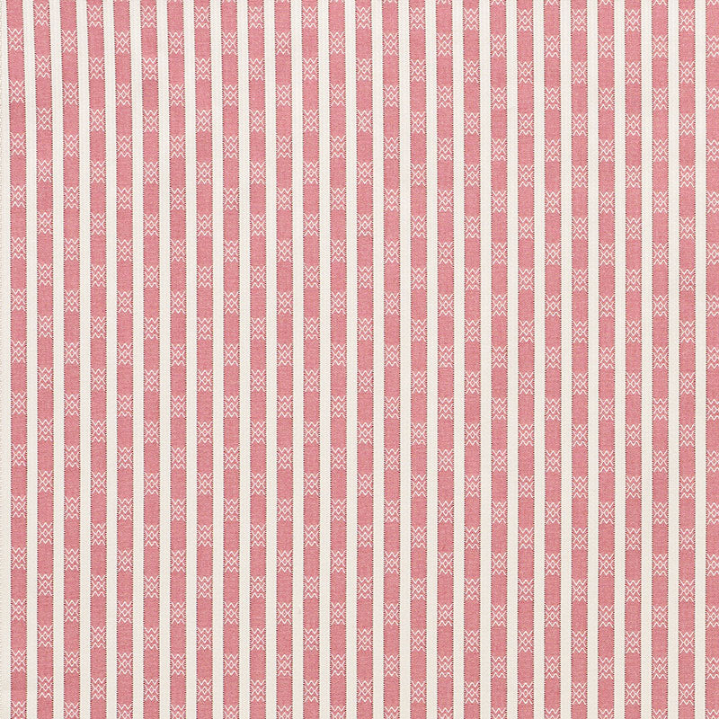 Schumacher BEVERLY STRIPE RED Fabric | Atlanta Fabrics