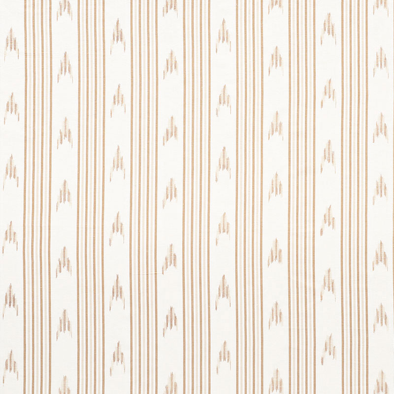 Schumacher SANTA BARBARA IKAT NEUTRAL Fabric | Atlanta Fabrics