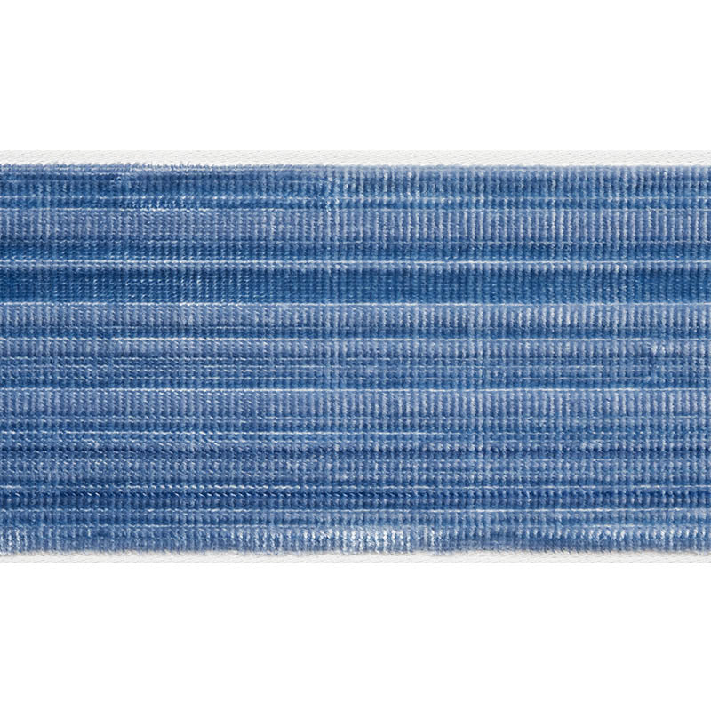 Schumacher GASPARD VELVET TAPE WIDE SAPPHIRE Trim | Atlanta Fabrics