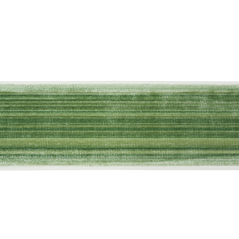 Schumacher GASPARD VELVET TAPE WIDE EMERALD Trim | Atlanta Fabrics