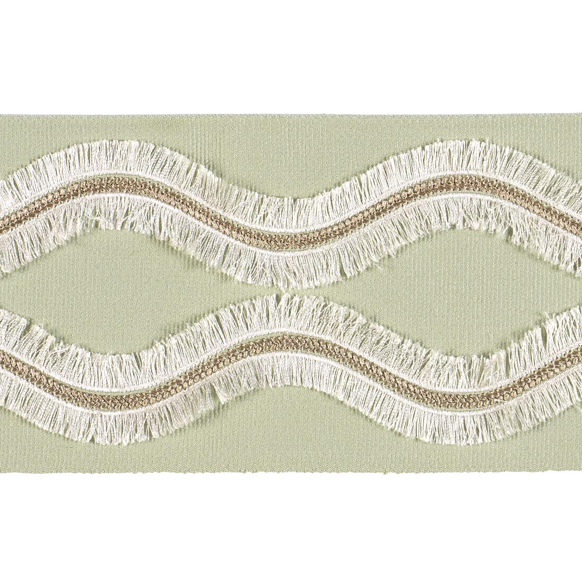 OGEE EMBROIDERED TAPE SEAGLASS