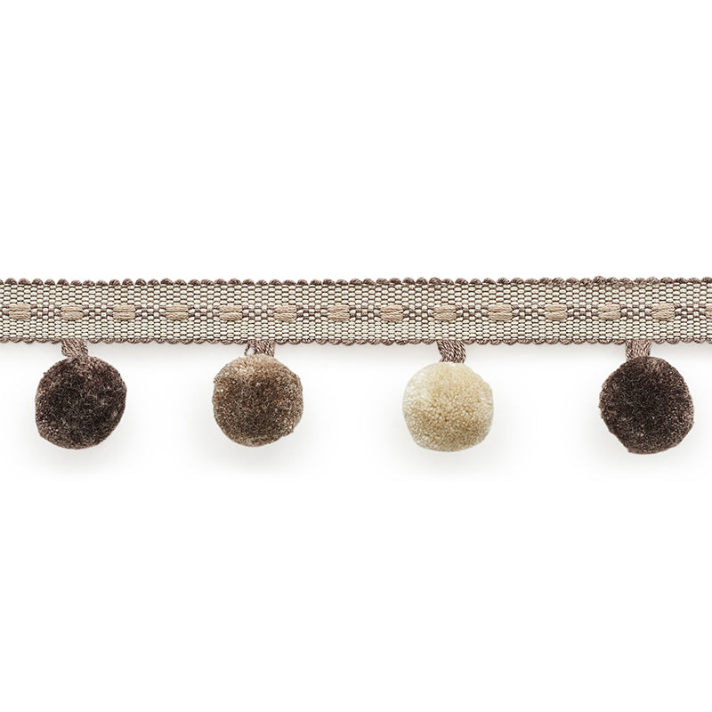 Schumacher POMS TAUPE Trim | Atlanta Fabrics