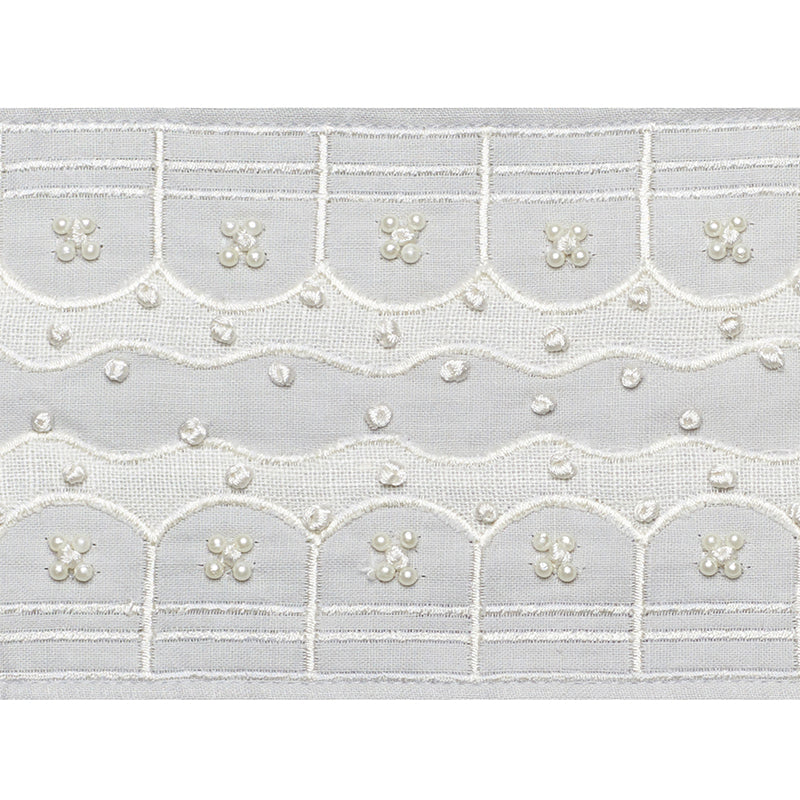 Schumacher PERLA TAPE DOVE Trim | Atlanta Fabrics