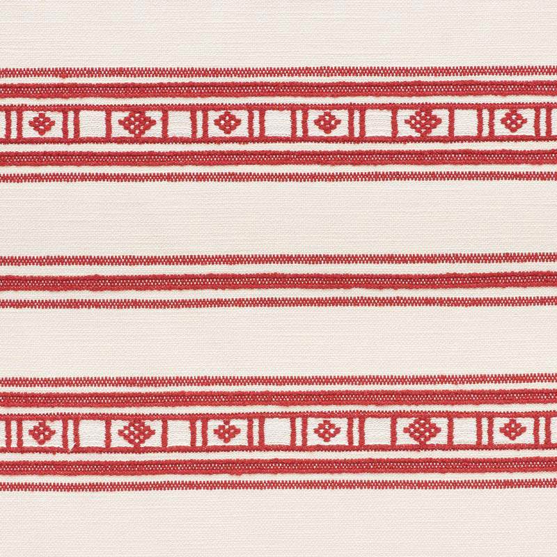 Schumacher BUENA VISTA RED Fabric | Atlanta Fabrics