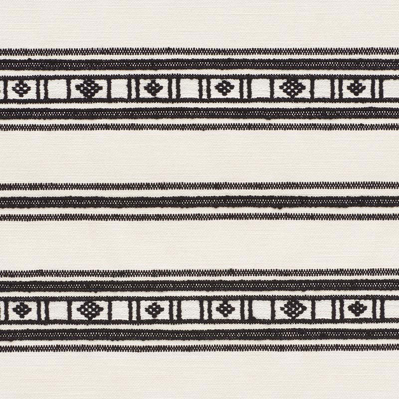 Schumacher BUENA VISTA BLACK Fabric | Atlanta Fabrics