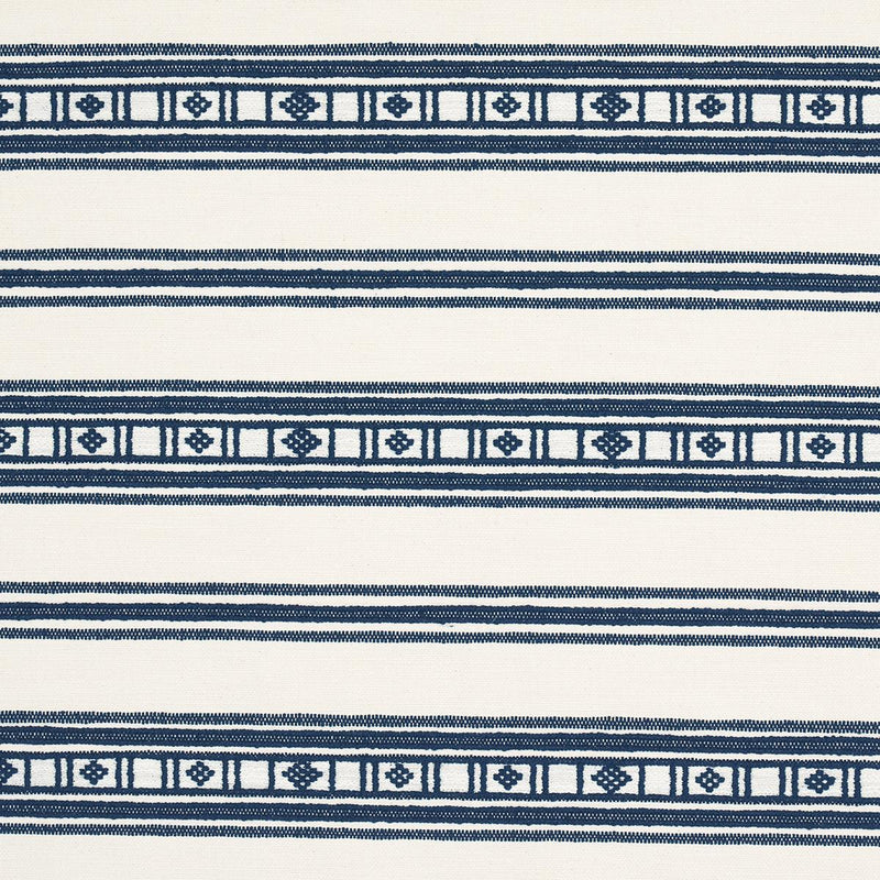 SCHUMACHER BUENA VISTA INDIGO FABRIC | Atlanta Fabrics