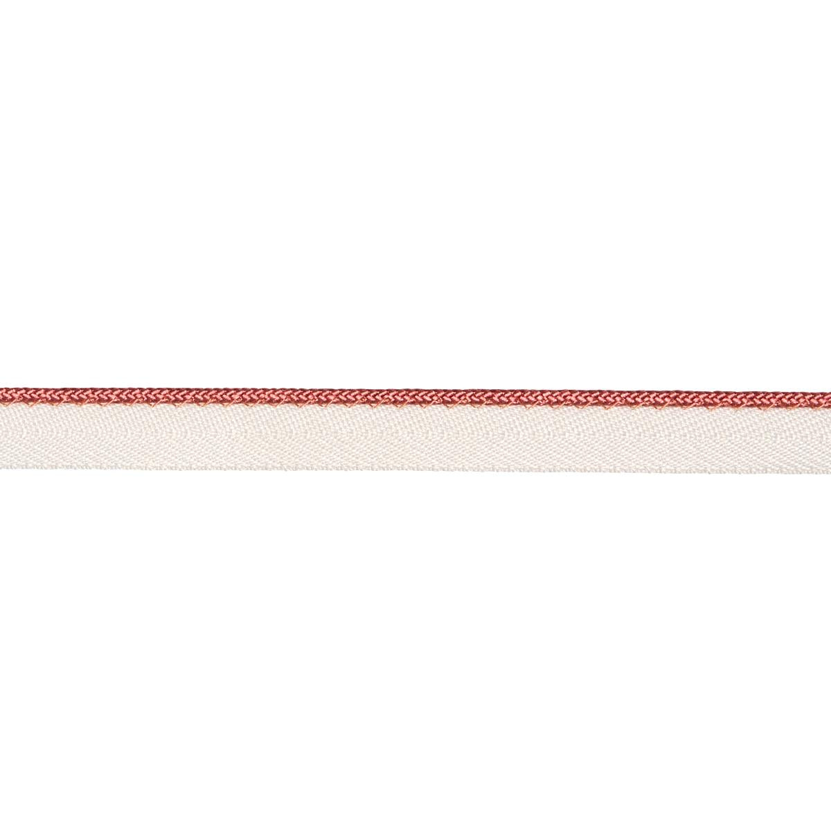 GUSTAVE SILK LIP CORD NARROW CORAL