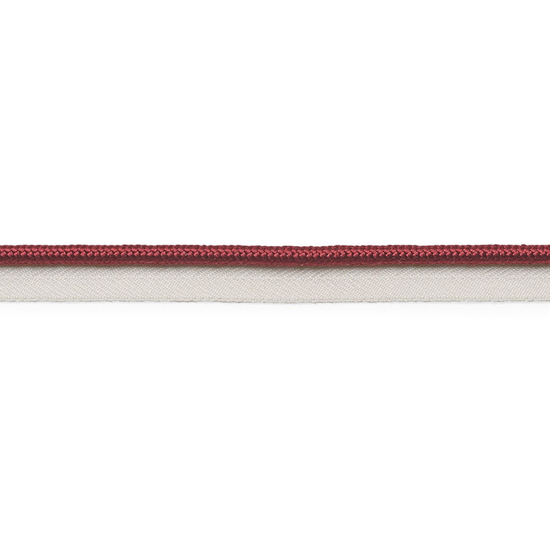 Schumacher GUSTAVE SILK LIP CORD MEDIUM BURGUNDY Trim | Atlanta Fabrics