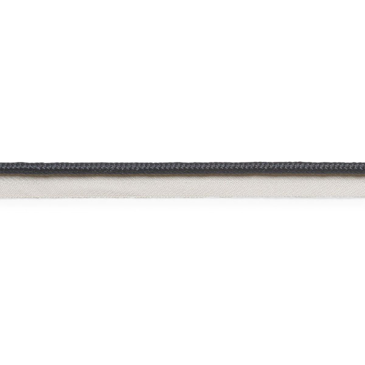 Schumacher GUSTAVE SILK LIP CORD MEDIUM BLACK Trim | Atlanta Fabrics