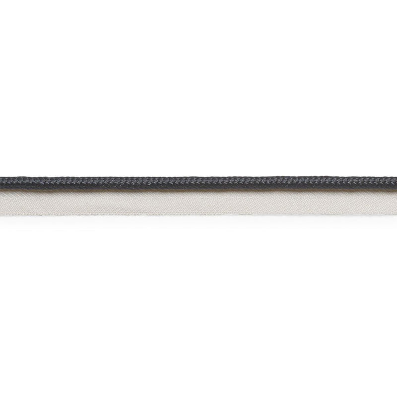Schumacher GUSTAVE SILK LIP CORD MEDIUM BLACK Trim | Atlanta Fabrics