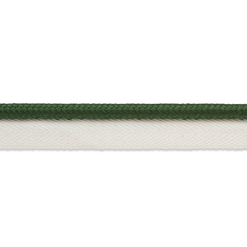 Schumacher GUSTAVE SILK LIP CORD MEDIUM EMERALD Trim | Atlanta Fabrics
