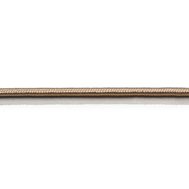 Schumacher GUSTAVE SILK LIP CORD WIDE SAND Trim | Atlanta Fabrics