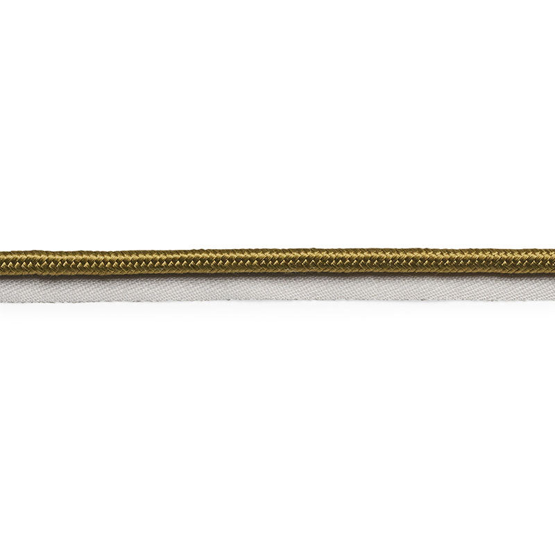 Schumacher GUSTAVE SILK LIP CORD WIDE OLIVE Trim | Atlanta Fabrics