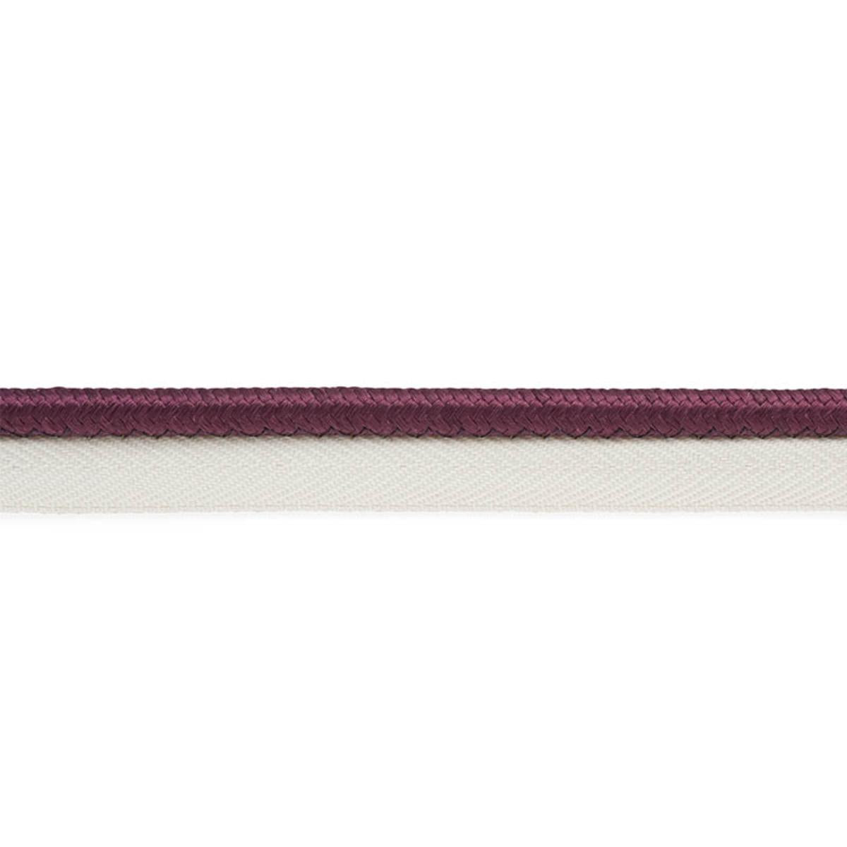 GUSTAVE SILK LIP CORD WIDE EGGPLANT