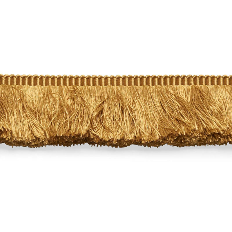 SCHUMACHER FRANCOIS SILK BRUSH FRINGE GOLD TRIM | Atlanta Fabrics