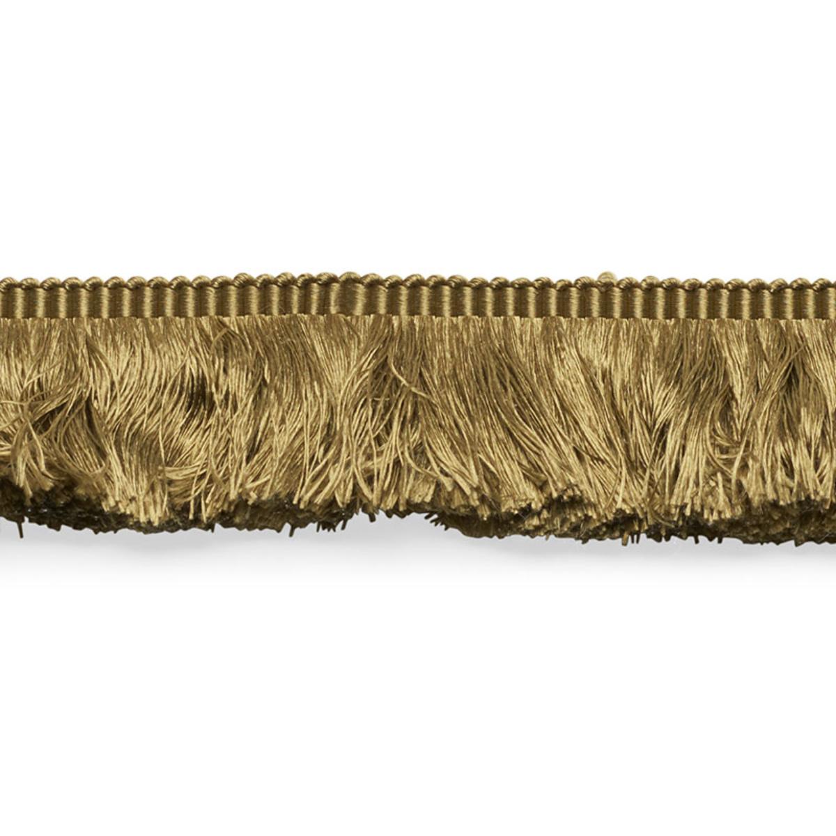 SCHUMACHER FRANCOIS SILK BRUSH FRINGE OLIVE TRIM | Atlanta Fabrics