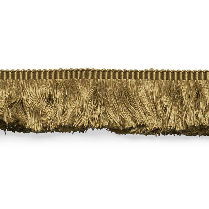 SCHUMACHER FRANCOIS SILK BRUSH FRINGE OLIVE TRIM | Atlanta Fabrics