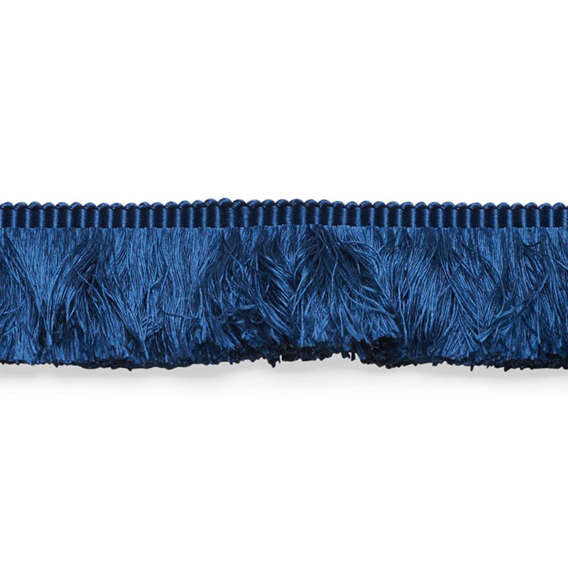 SCHUMACHER FRANCOIS SILK BRUSH FRINGE NAVY TRIM | Atlanta Fabrics
