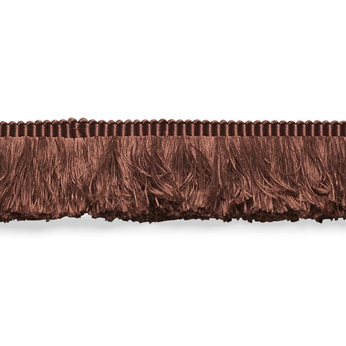 SCHUMACHER FRANCOIS SILK BRUSH FRINGE BROWN TRIM | Atlanta Fabrics
