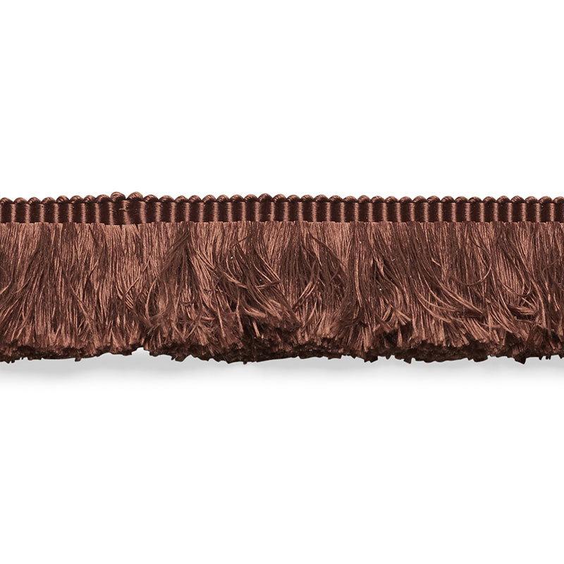 Schumacher FRANCOIS SILK BRUSH FRINGE BROWN Trim | Atlanta Fabrics