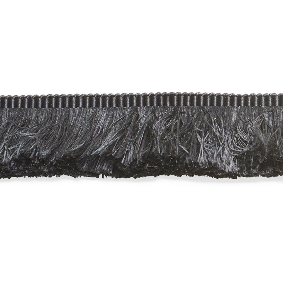 SCHUMACHER FRANCOIS SILK BRUSH FRINGE BLACK TRIM | Atlanta Fabrics