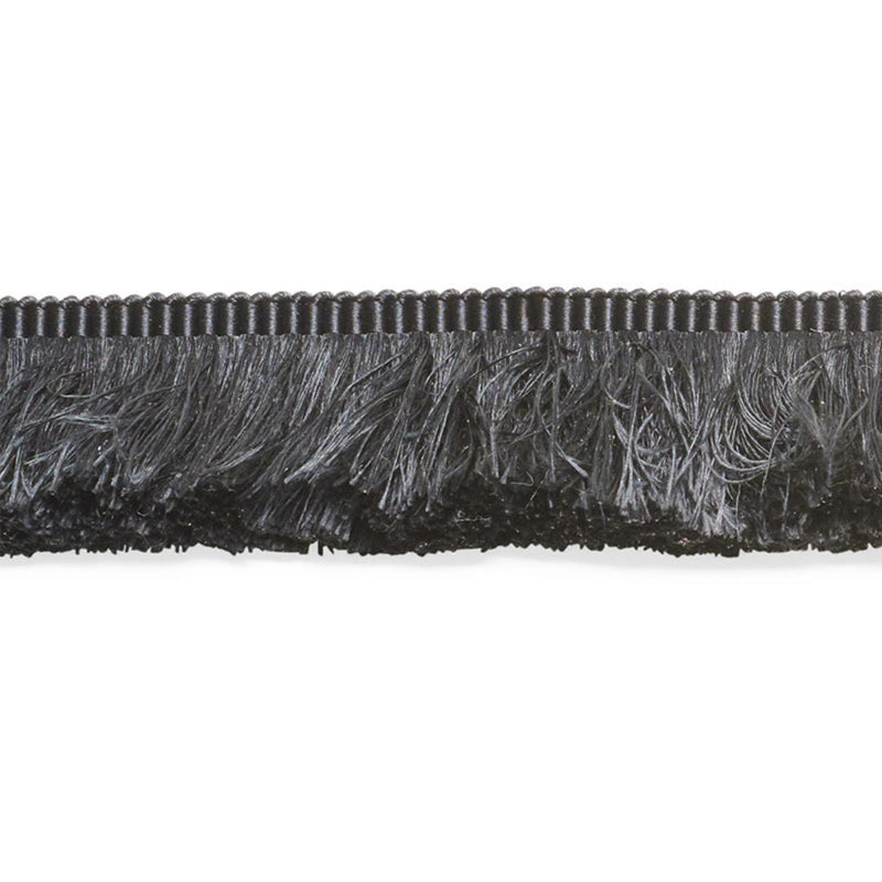 SCHUMACHER FRANCOIS SILK BRUSH FRINGE BLACK TRIM | Atlanta Fabrics