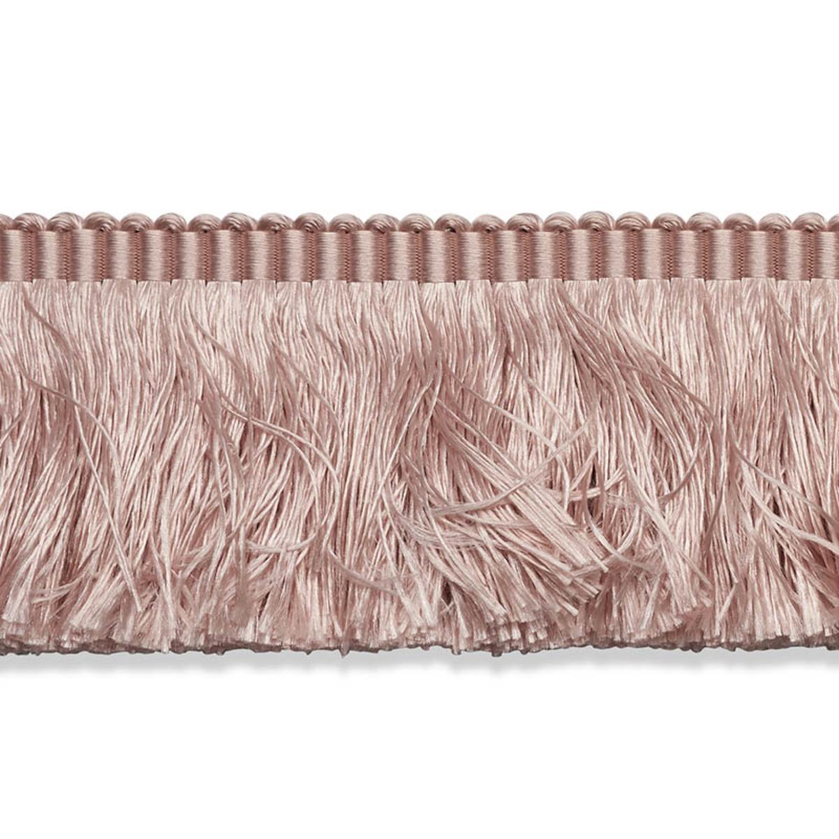 SCHUMACHER FRANCOIS SILK BRUSH FRINGE BLUSH TRIM | Atlanta Fabrics