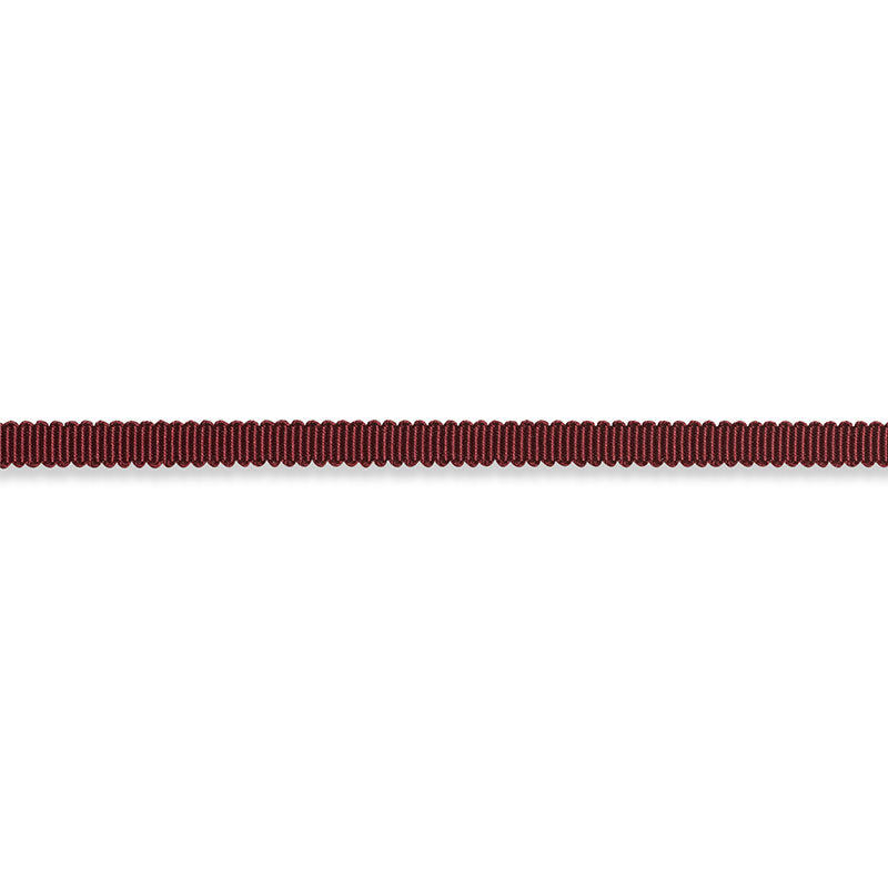 Schumacher PIERRE SILK GIMP EXTRA NARROW BURGUNDY Trim | Atlanta Fabrics