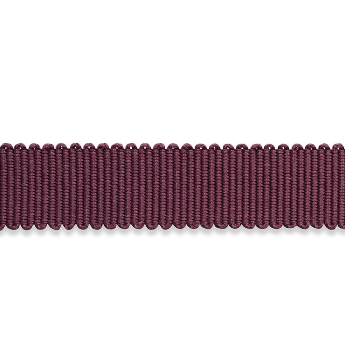 PIERRE SILK GIMP NARROW EGGPLANT