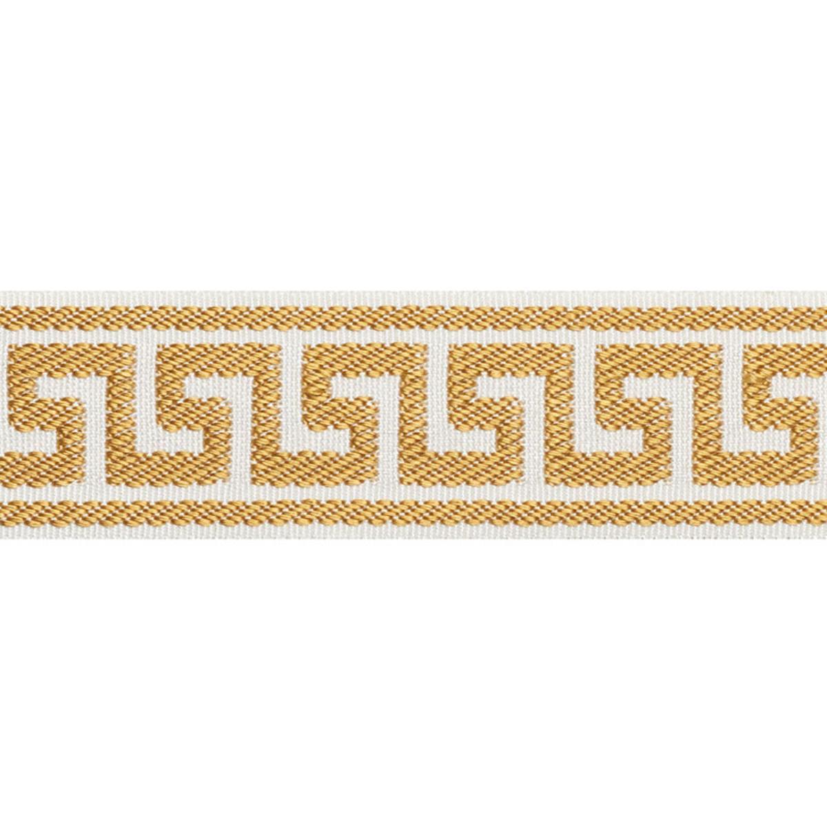 ETIENNE SILK GREEK KEY NARROW GOLD