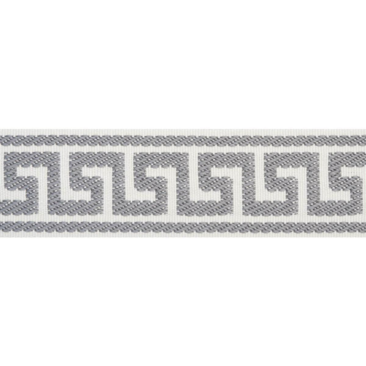 ETIENNE SILK GREEK KEY NARROW GREY