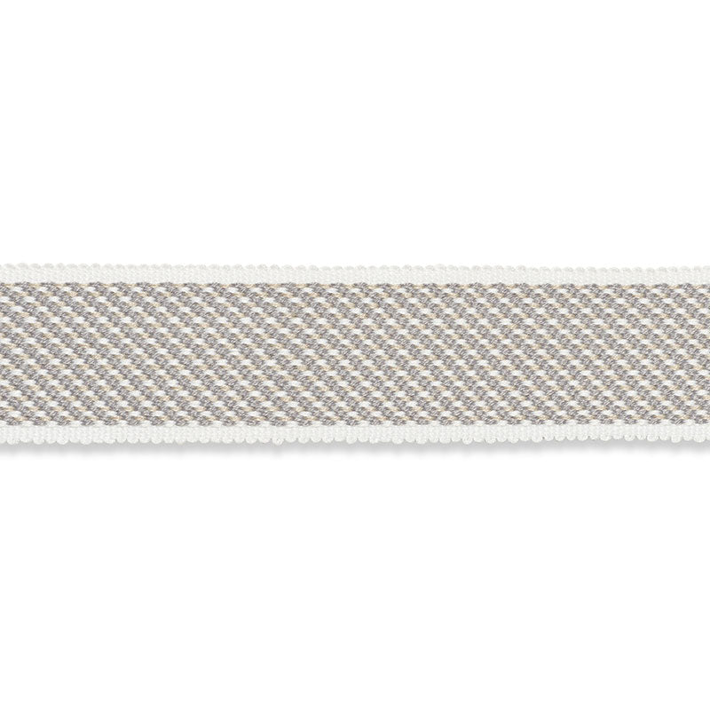 Schumacher WINSTON COTTON BRAID MEDIUM CHARCOAL Trim | Atlanta Fabrics