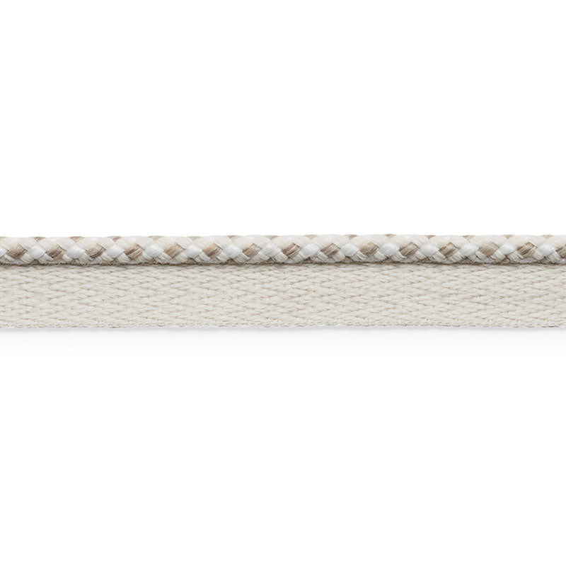 Schumacher KEATON LIP CORD INDOOR/OUTDOOR IVORY Trim | Atlanta Fabrics