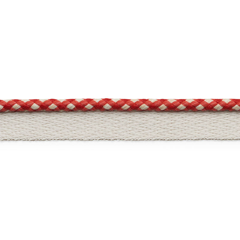 Schumacher KEATON LIP CORD INDOOR/OUTDOOR RED Trim | Atlanta Fabrics