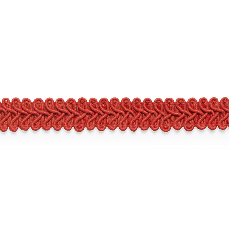 Schumacher ASTOR BRAID INDOOR/OUTDOOR RED Trim | Atlanta Fabrics