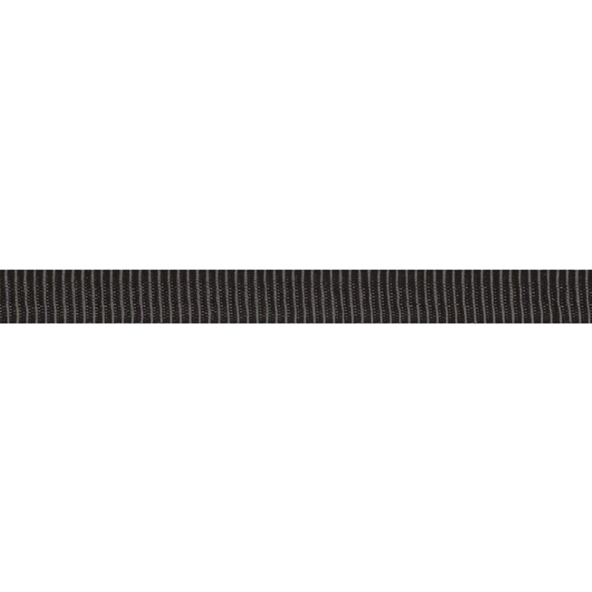 NARROW FAILLE TAPE BLACK