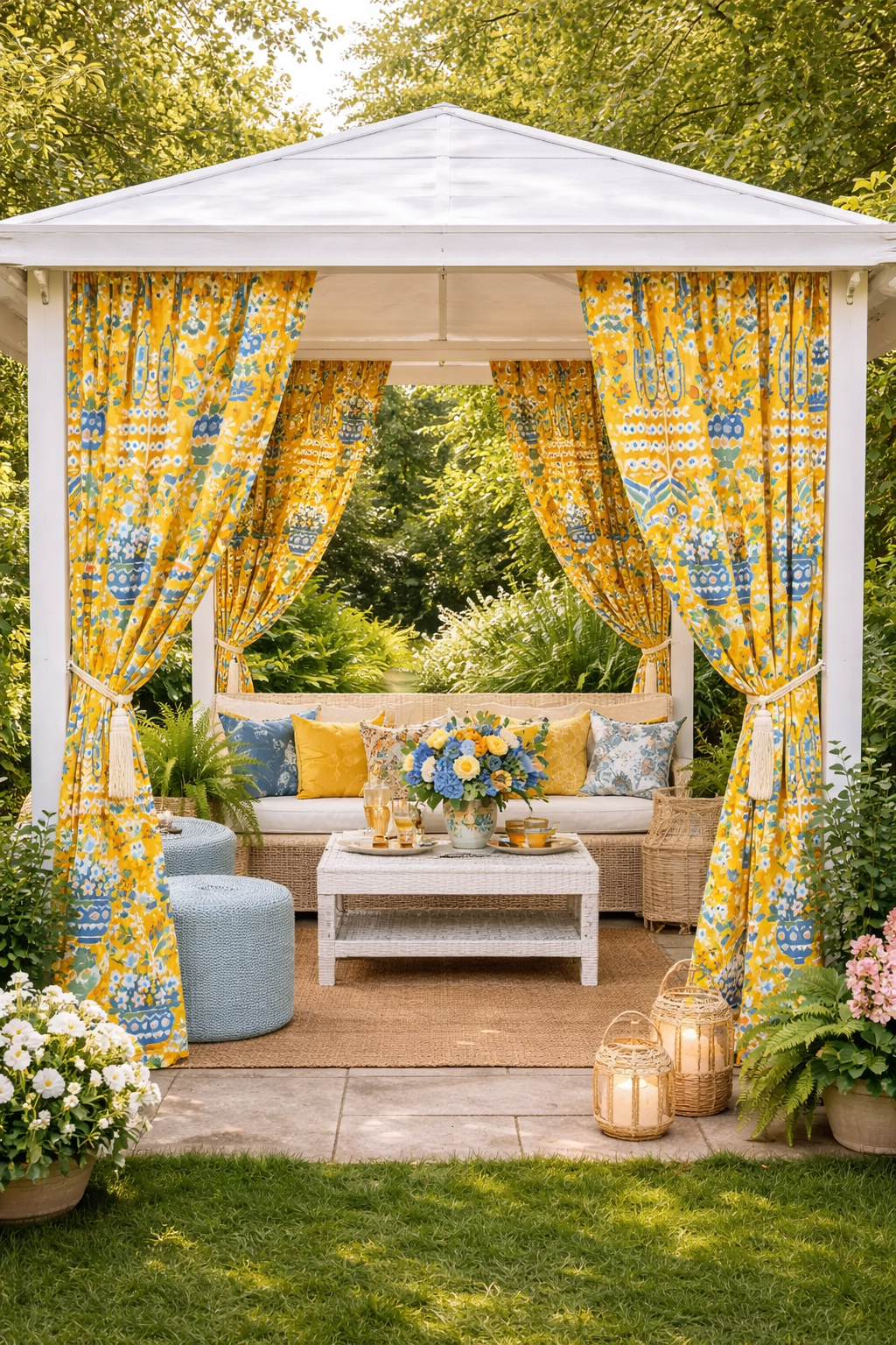 William West Designs Sunbeam Lemon Fabric | Atlanta Fabrics
