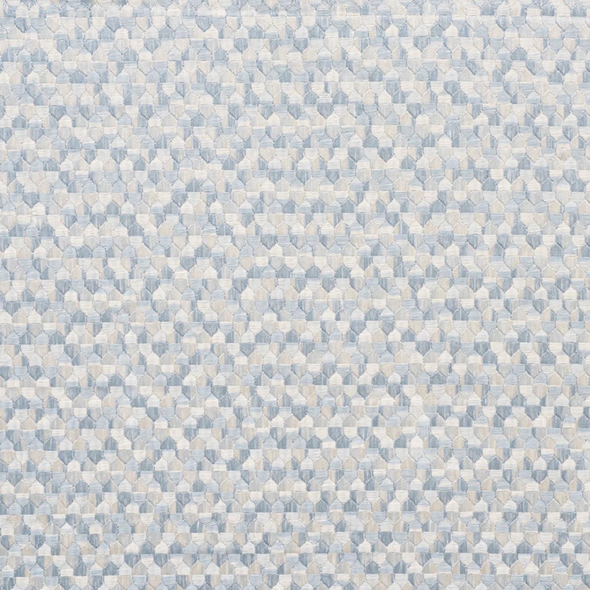 SCHUMACHER IVINS EMBROIDERY SKY FABRIC | Atlanta Fabrics