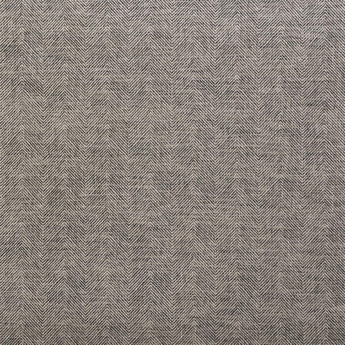 SCHUMACHER CARO HERRINGBONE CHARCOAL FABRIC | Atlanta Fabrics
