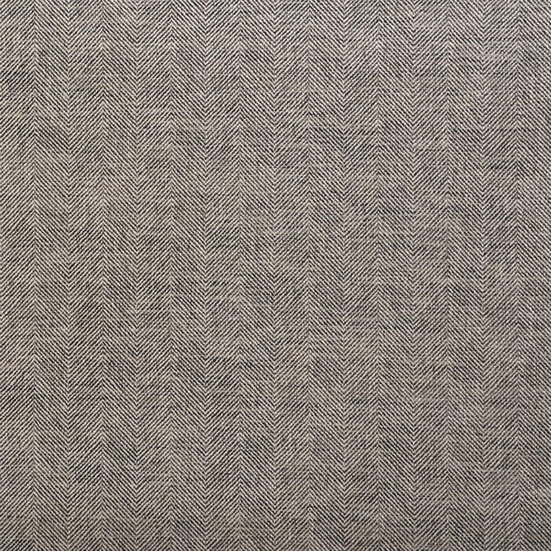 SCHUMACHER CARO HERRINGBONE CHARCOAL FABRIC | Atlanta Fabrics